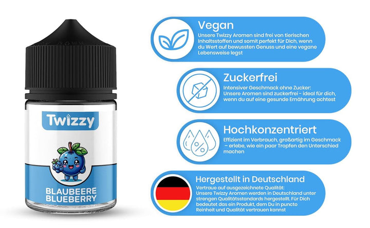 Twizzy Afine, Food Flavouring -60 ml - Aromă intensă - Ideală pentru coacere