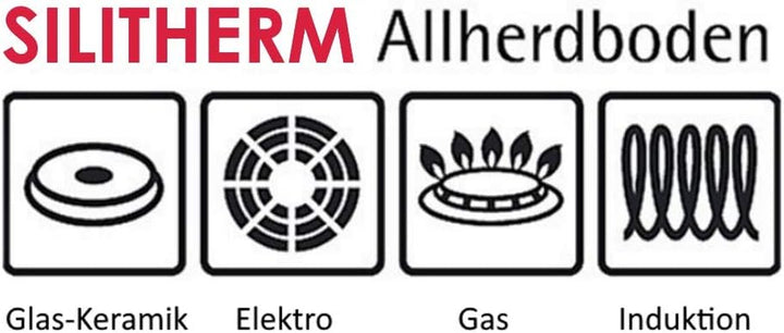 Silit Calabria Bratpfanne Induktion 28 Cm, Edelstahl Beschichtet, Edelstahlgriff, Backofenfest, Für Schonendes Braten