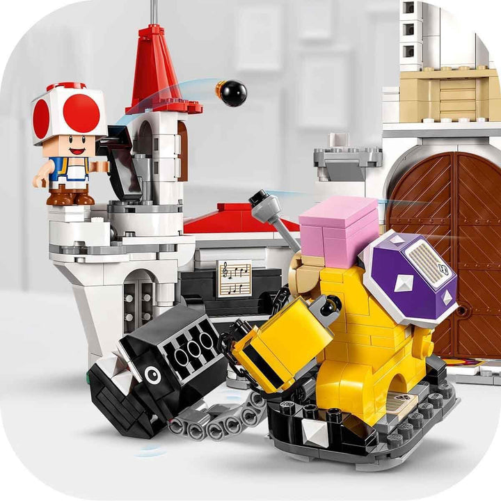LEGO Super Mario Înfruntare cu Roy la Palatul Ciupercilor, set de aventură cu personaje Nintendo, cadou pentru fete, băieți și gameri de la 7 ani 71435