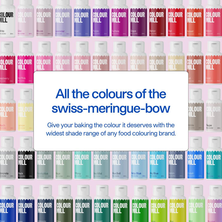 Colorant alimentar pe bază de ulei Colour Mill, amestec de ulei Merlot - Colorant alimentar pentru ciocolată, fondant, brioșe, prăjituri, copt, macaroane - Colorant alimentar pentru decorarea torturilor - 100 ml