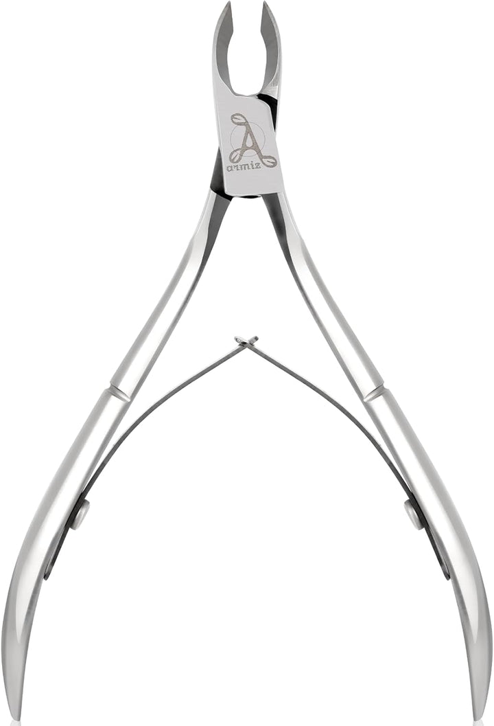 ARMIZ Set de 4 piese pentru împingătorul și cleștele de cuticule, Set profesional de instrumente pentru îndepărtarea cuticulelor, Clește multifuncțional din oțel inoxidabil pentru manichiură și pedichiură