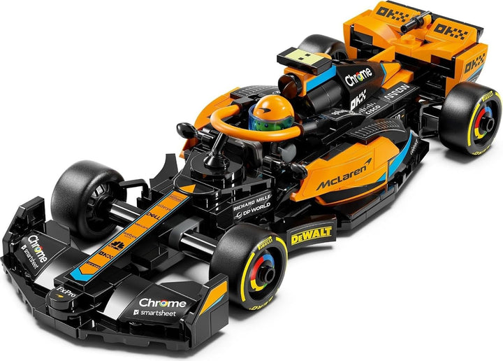 LEGO Speed Champions Mclaren Formula 1 mașină de curse 2023, jucărie pentru copii cu vârsta de peste 9 ani, băieți și fete cărora le place să se joace independent, model de vehicul construibil, decor pentru camera copiilor 76919