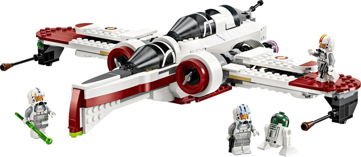 Jucărie LEGO Star Wars 75402 ARC-170 Starfighter cu 4 minifigurine, inclusiv pilot clonă și droid R4-P44, piesă de colecție, cadou pentru fanii Răzbunării Sith și băieți și fete cu vârsta de peste 9 ani