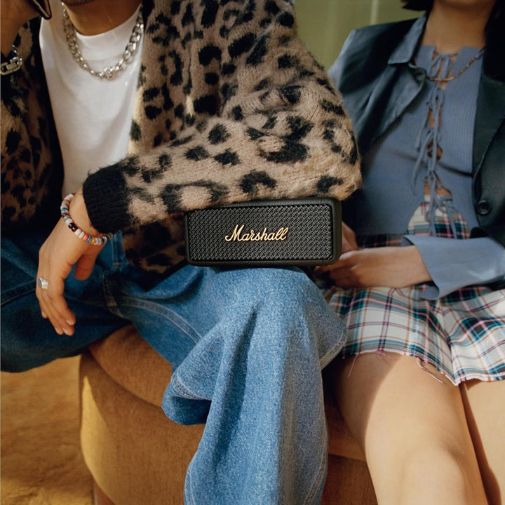 Marshall Emberton II Difuzor portabil Bluetooth, fără fir, rezistent la apă - negru și alamă