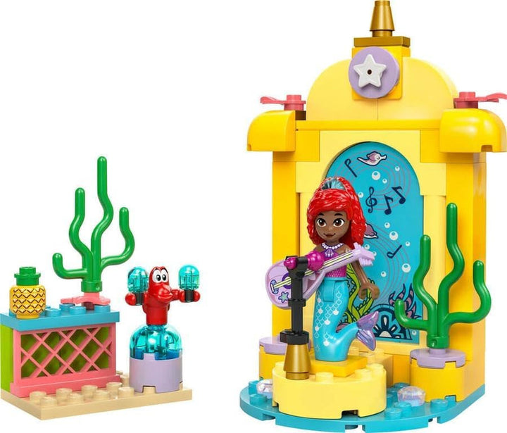 LEGO Ç€ Disney Princess Arielle's Musical Stage, jucărie de construit pentru copii cu 2 figuri, idee de cadou pentru fete și băieți de la 4 ani și pentru fanii serialului TV, jucărie pentru copii 43235
