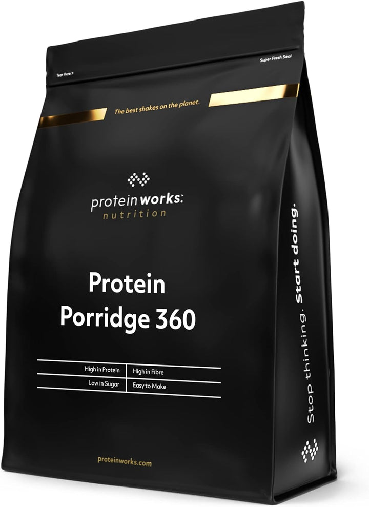 Protein Works - Protein Porridge 360 | Mit Zusätzlichen Vitaminen & Mineralien | Proteinreiches Frühstück | Kalorienarme Haferflocken | 6 Servings | Natürlich | 500G