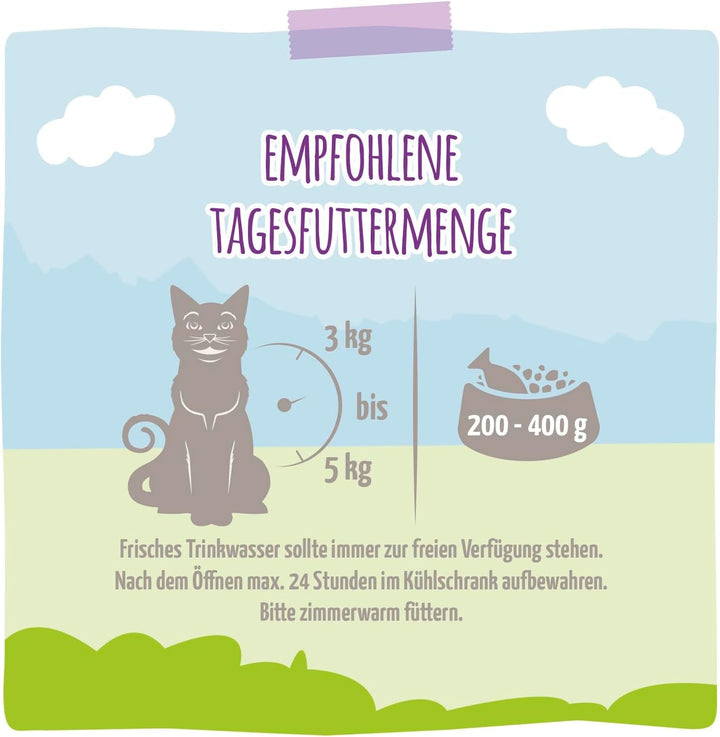 Mjamjam - Hrană umedă premium pentru pisici - Quetschie - Curcan gustos cu morcovi gustoși, pachet de 6 (6 X 300 G), fără cereale cu extra carne