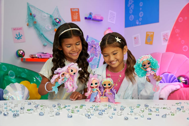 L.O.L. Surprise! Tweens - Sirena Lola Waves - păpușă la modă cu coadă care își schimbă culoarea, aripioară mobilă și accesorii frumoase - jucărie pentru copii și colecționari de la 4 ani