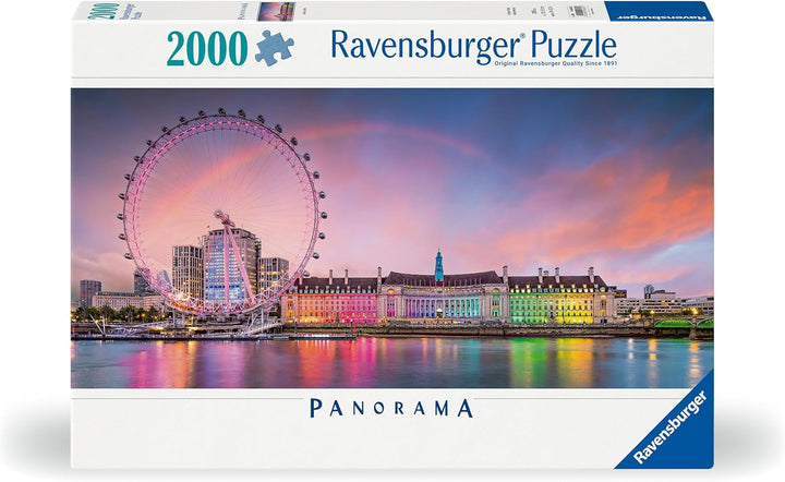 Ravensburger Puzzle 12000805 - Londra colorată - puzzle jigsaw de 2000 de piese pentru adulți cu vârsta de peste 14 ani