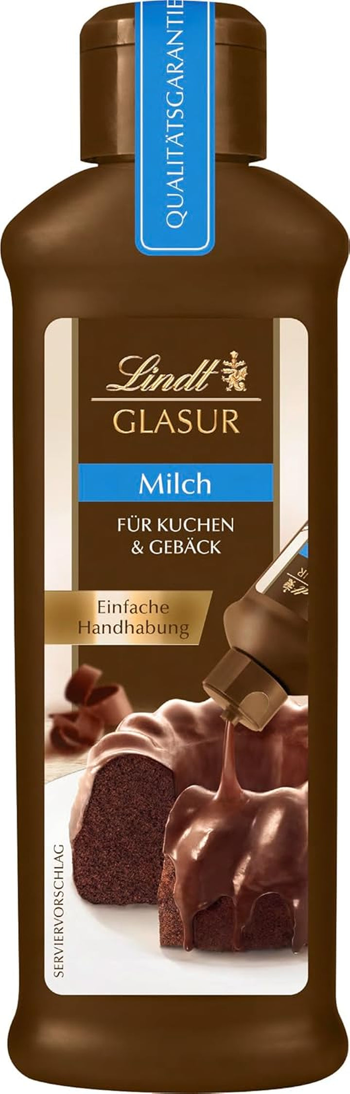 Lindt Schokolade - GLASUR Vollmilch | 10 X 200 G | Vollmilch Glasur Für Einen Feinen Überzug Bei Kuchen, Torten, Gebäck Oder Eis | GLASUR | Backen | Schokoladengeschenk