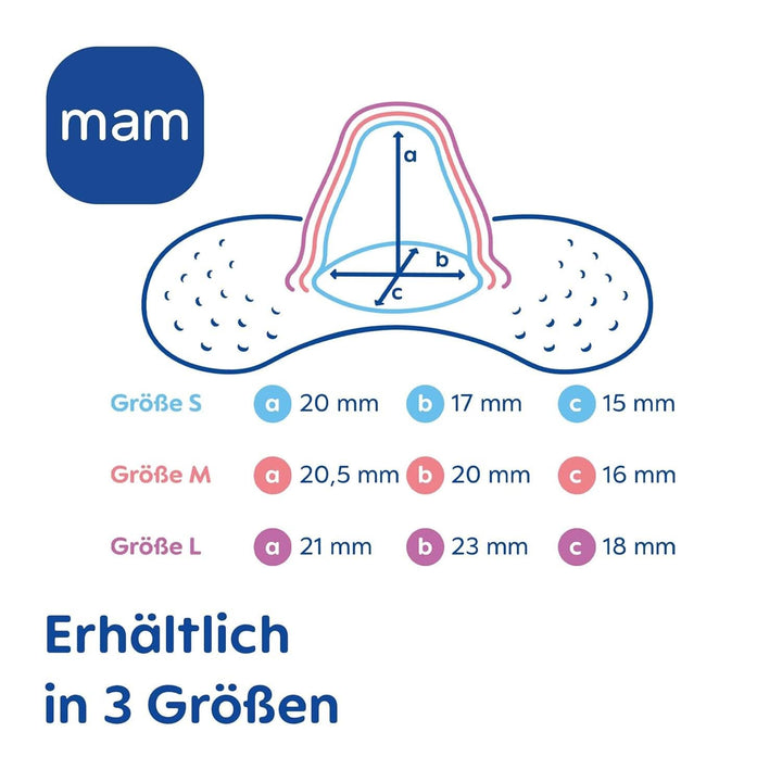 MAM Stillhütchen Größe M (Ø 20 Mm) Im 2Er-Set, Extra Weiche Brusthütchen Zum Schutz Beim Stillen, Brustwarzenschutz Für Maximalen Hautkontakt Zwischen Mutter Und Kind