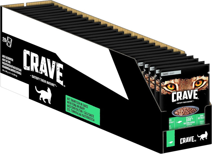 CRAVE pisică porție săculeț sos cu pui 28 X 85G