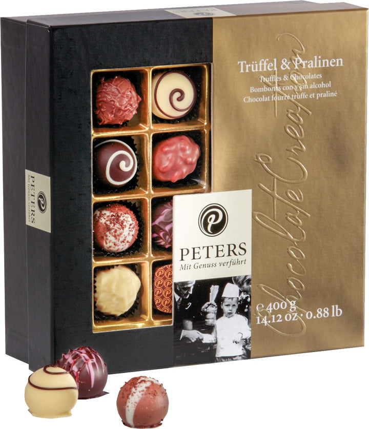 Peters Mit Genuss Verführt | Alles Liebe | Mit Alkohol | Pralinen-Mischung | Köstliche Pralinés | Schokolade | Geschenk | Dankeschön | Geschenkidee | Made in Germany | 200G