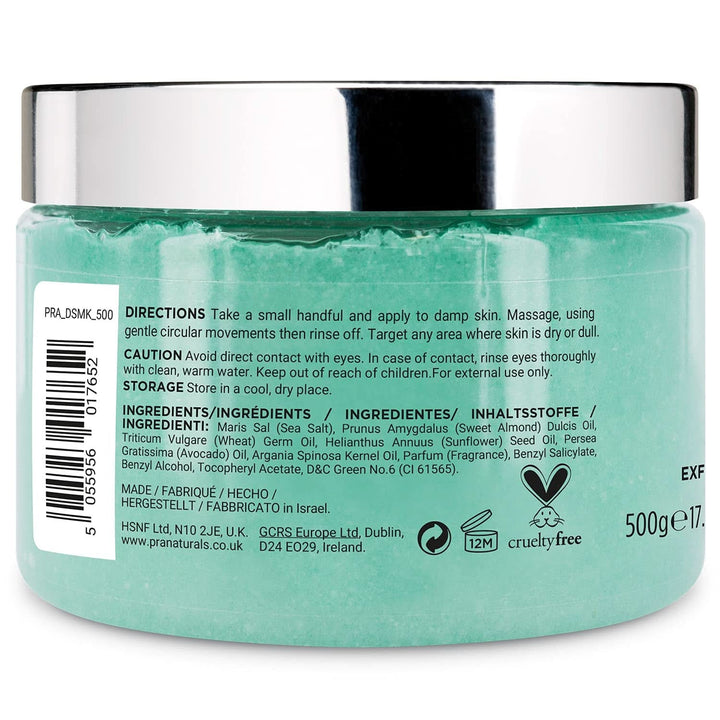 Pranaturals, Body Scrub cu sare de la Marea Moartă, 500 g