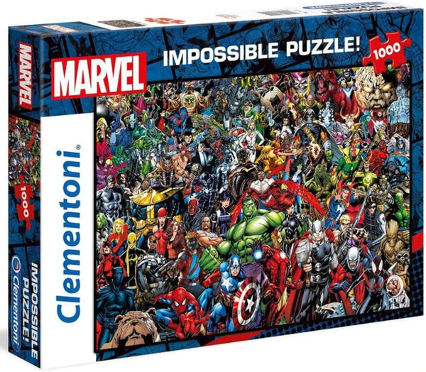 Clementoni 39411 Marvel Universe - 1000 piese, Puzzle imposibil, joc de indemanare pentru intreaga familie, joc puzzle colorat, puzzle pentru adulti de la 14 ani