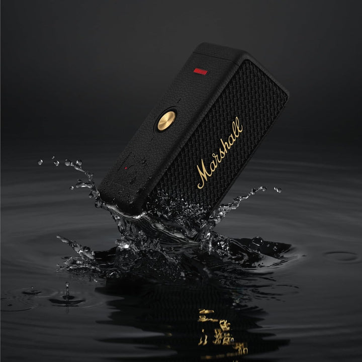 Marshall Emberton II Difuzor portabil Bluetooth, fără fir, rezistent la apă - negru și alamă