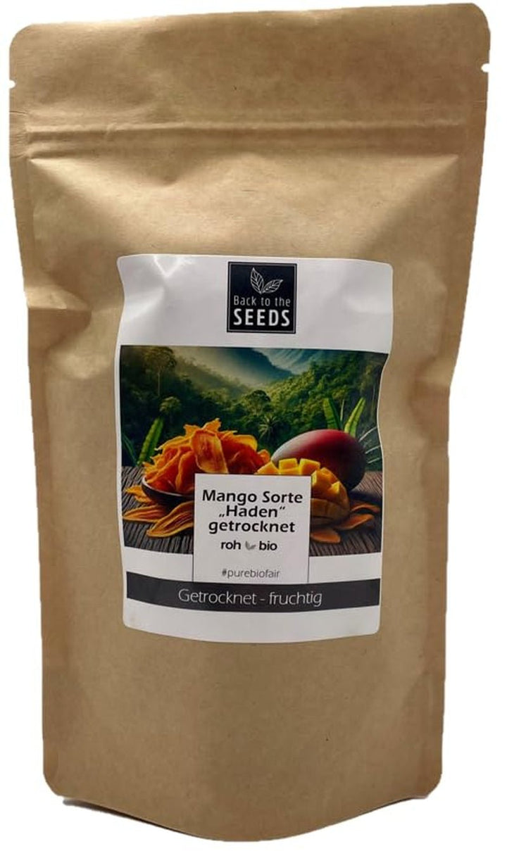 Fâșii de mango - soiul "Haden" - uscate - organice - calitatea alimentelor crude - 400 g Produse deshidratate Naty Shop Titlu implicit