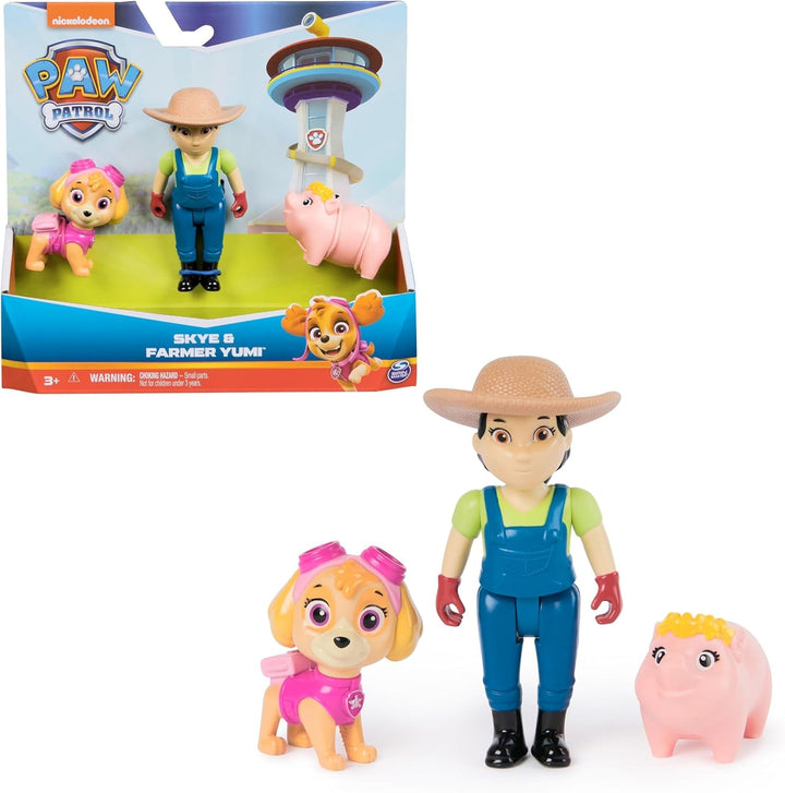 PAW PATROL Hero Pups - Set de figurine de acțiune cu 1 figurină de câine Chase, 1 figurină de pisică chaos și 1 figurină de primar know-it-all, jucărie potrivită pentru copii cu vârsta de peste 3 ani