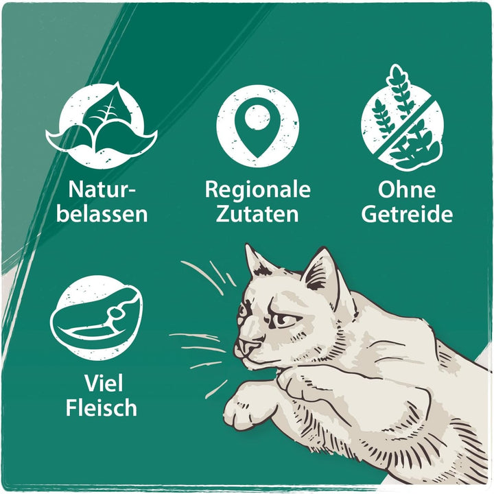Venandi Animal - Hrană premium pentru pisici - Curcan ca hrană umedă monoproteică, fără cereale și naturală, pachet de 6 (6 X 400G)