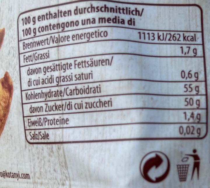 Kotanyi Bucăți de mere uscate cu scorțișoară, 100% naturale, 9 x 40 grame