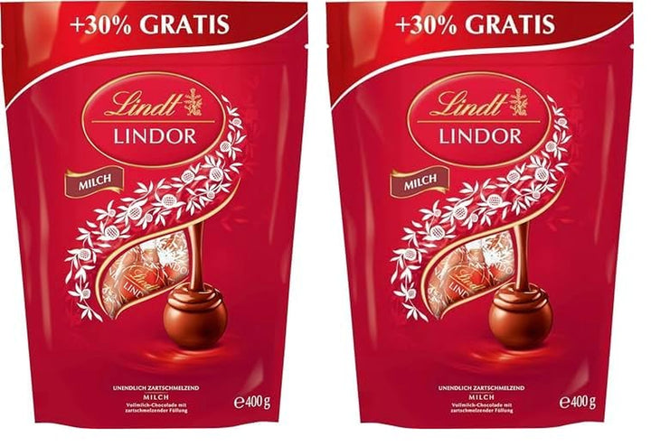 Lindt Schokolade LINDOR Kugeln Mischung | 399G | Ca. 30 Schokoladen Kugeln Vollmilch-, Weiße Und Dunkle Schokolade Mit Zartschmelzender Füllung | Pralinengeschenk | Schokoladengeschenk