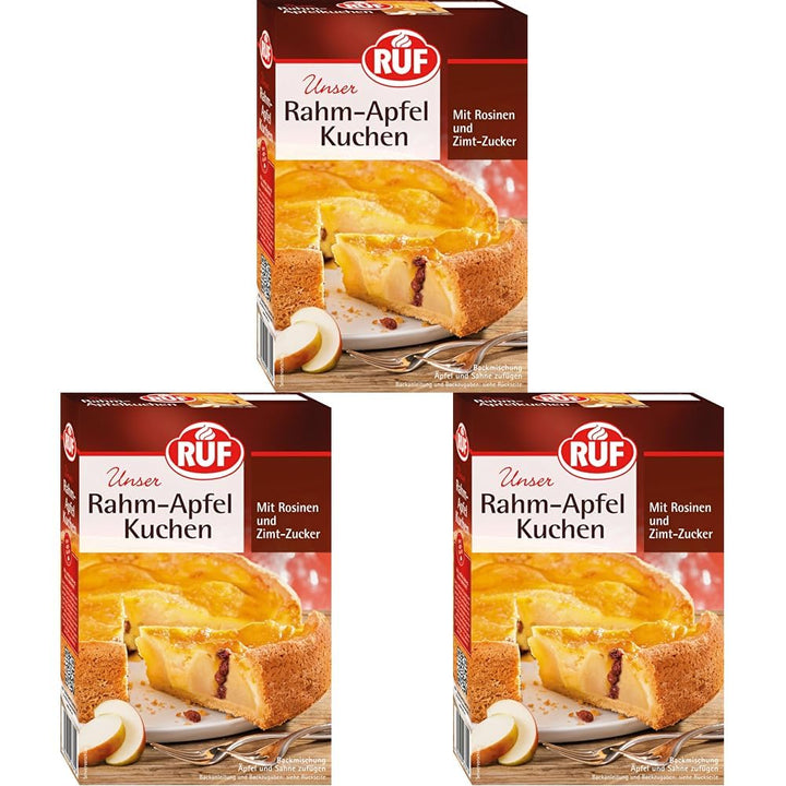 RUF Käsekuchen Backmischung, Cheesecake Mit Knusprigem Streuselteig, Super Cremiger Kuchen Mit Echter Bourbon-Vanille, Einfache Zubereitung, 1 X 570G