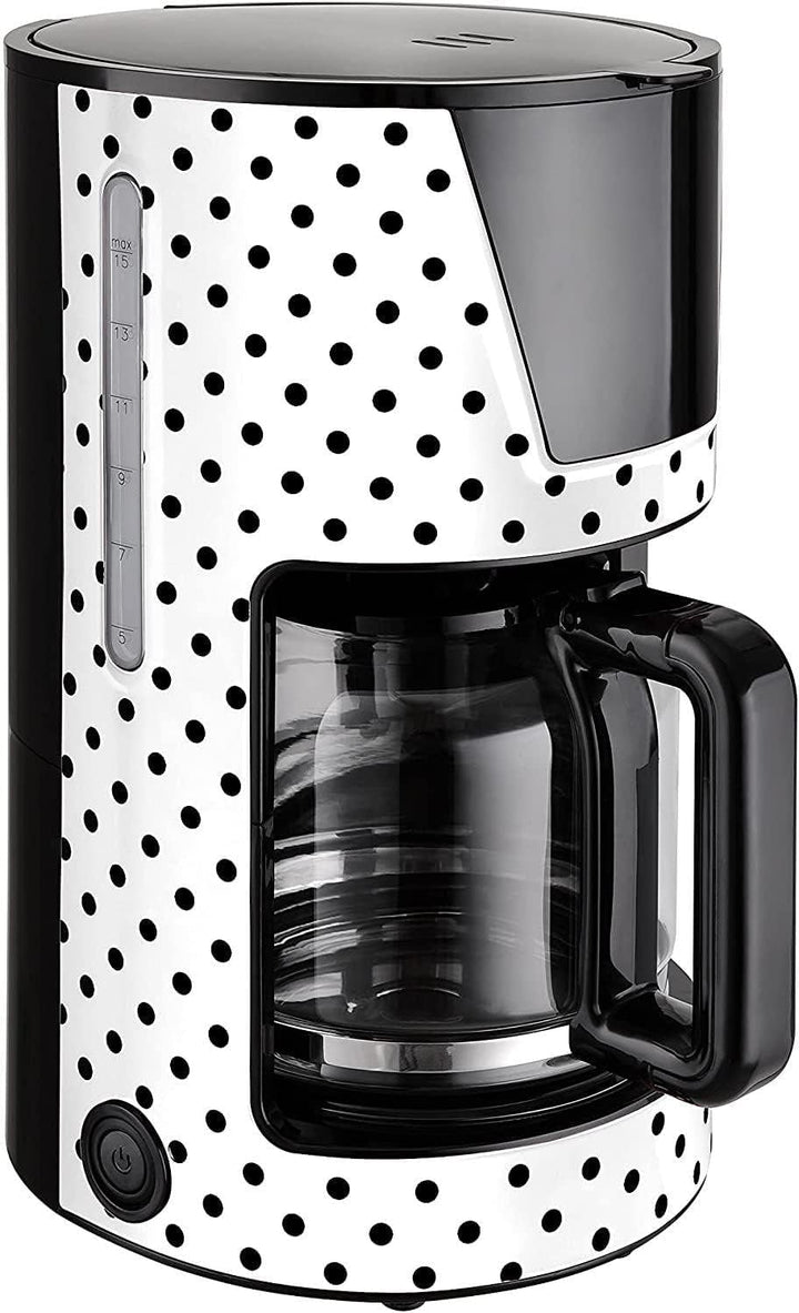 Kalorik TKG CM 1045.1 RWD Cafetieră cu filtru Cu ulcior de sticlă de 1,5 litri, 900 W, roșu/alb