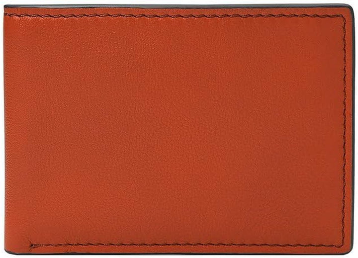 Fossil Steven Casual, 11.43 cm L x 1.27 cm l x 7.62 cm H Portofel Barbati Naty Shop Portocaliu