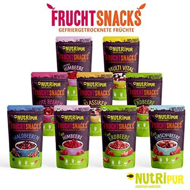 Fructe de pădure liofilizate: 100g mure, afine, merișoare, zmeură liofilizate, neîndulcite - Fructe uscate, fructe liofilizate, fructe de pădure de la NutriPur Produse deshidratate Naty Shop