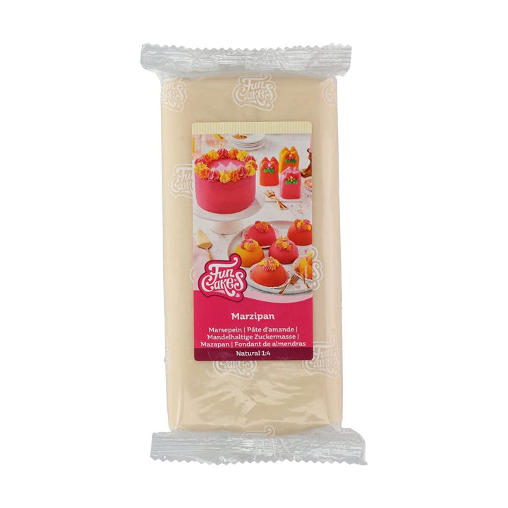 FunCakes pastă de zahăr pe bază de migdale (marțipan olandez) Natural (1:4): Gata de rulat, Ușor de folosit, Perfectă pentru decorarea prăjiturilor, Halal, kosher și fără gluten. 1 kg. Pasta de zahar Naty Shop Default Title