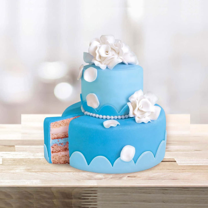 Günthart BackDecor 250 g fondant albastru, 100% vegan, fără ulei de palmier, rezistent la rupere pentru a acoperi prăjituri și produse de patiserie, potrivit pentru modelare, pachet de 3 (1 x 250 g) Pasta de zahar Naty Shop