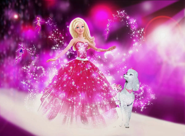 Imagine comestibila, vafa, format A4, Barbie Imagini comestibile Nati Shop