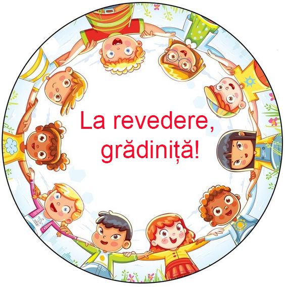 Imagine comestibila, vafa, format A4, "La recedere, Gradinita!" - Nati Shop