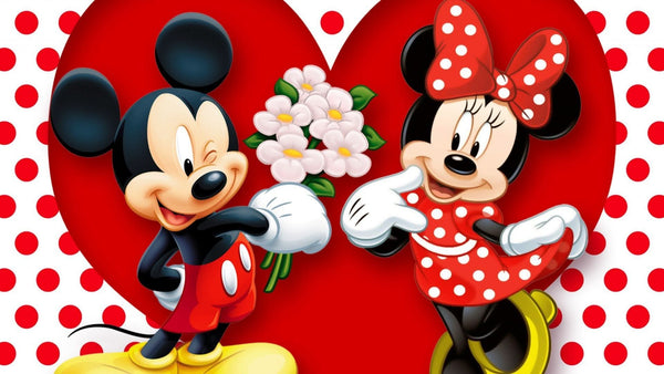 Imagine comestibila, vafa, format A4, Mickey si Minnie Mouse Imagini comestibile Nati Shop