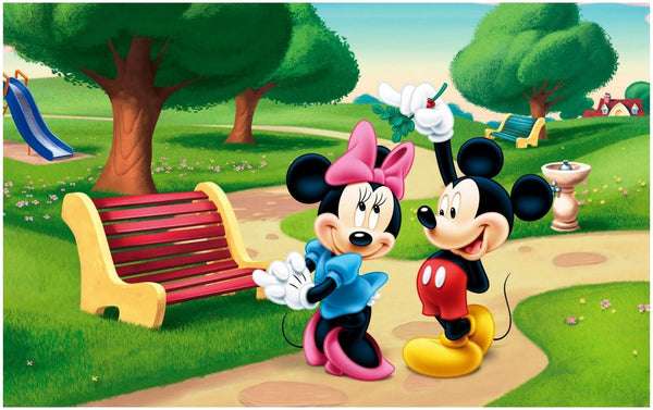 Imagine comestibila, vafa, format A4, Mickey si Minnie Mouse Imagini comestibile Nati Shop