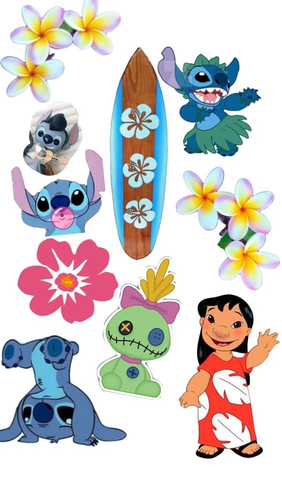 Imagine comestibila, vafa sau icing, format A4, Lilo and Stitch - Nati Shop