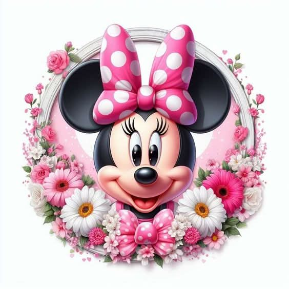 Imagine comestibila, vafa sau icing, format A4, Minnie Mouse - Nati Shop