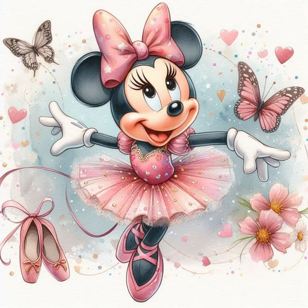 Imagine comestibila, vafa sau icing, format A4, Minnie Mouse - Nati Shop