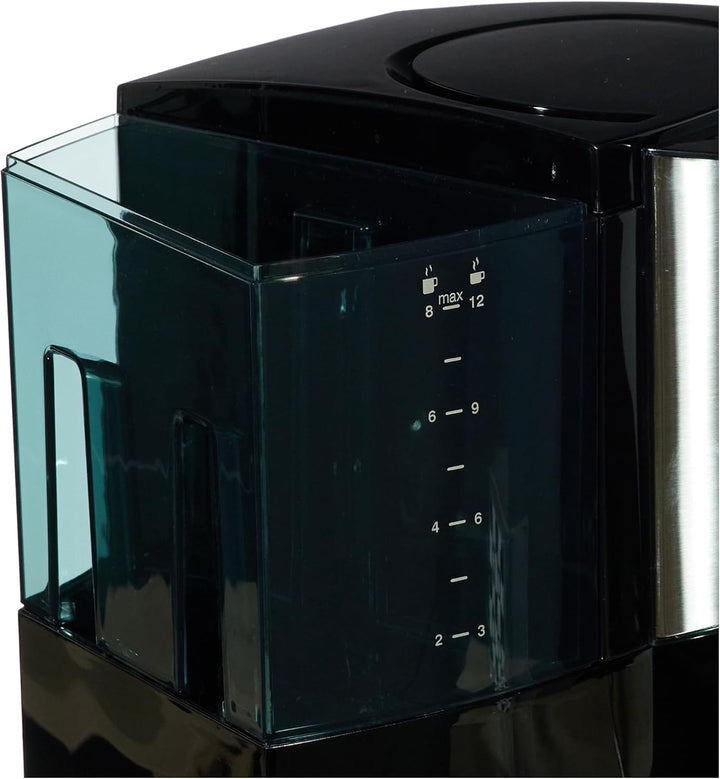 Melitta Optima Timer - Cafetieră cu temporizator, Cafetieră cu filtru, cu cană de sticlă și rezervor de apă detașabil, Pentru până la 8 cești de cafea, Negru Espressoare Besuche den Melitta-Store