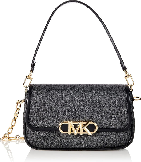Michael Kors Parker Md Conv Pouchette, geantă de umăr Genti Femei Naty Shop Negru