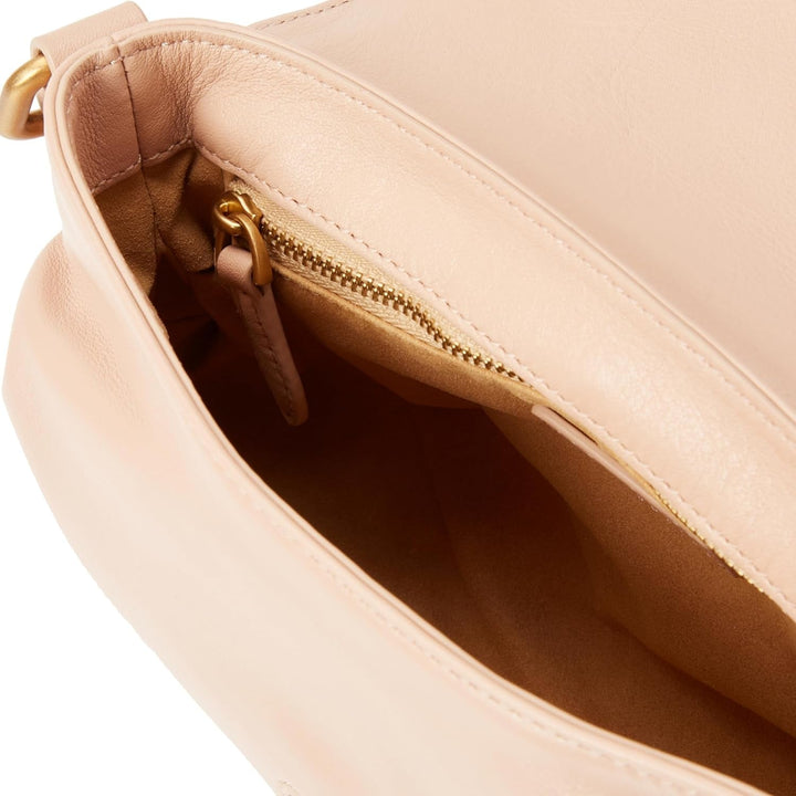 Pinko Femeii Jolene Umăr Mini Crystal Calf Bag, O81m_Chocolate Gold Genti Femei Naty Shop