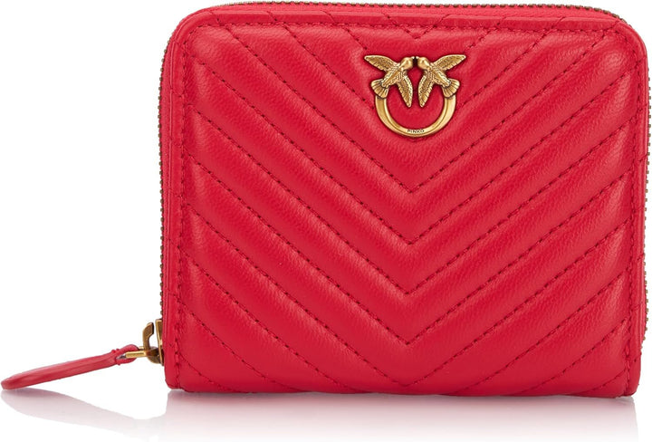 Pinko Women's Taylor Zip autour de moutons Nappa Chevron Travel Accessoires de voyage