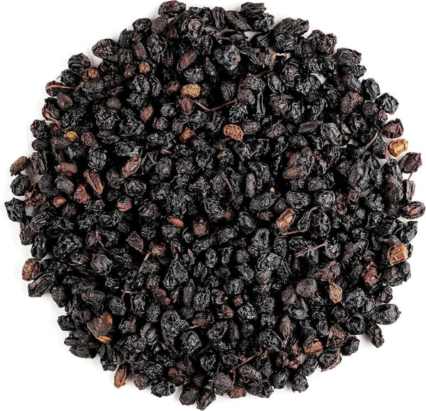 Sambuca neagră organică de soc - fructe de sambucus întregi - fructe de soc Produse deshidratate Naty Shop 200 G (1 pachet) Soc negru